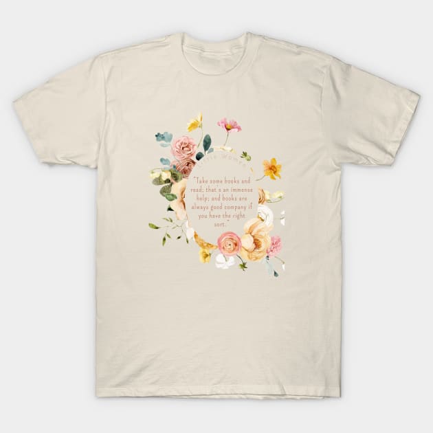 Little Women Quote T-Shirt by MysteriesBooks